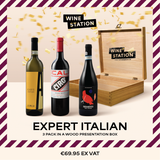 Expert Italian Wine 3-Pack IN BOUTIQUE WOODEN BOX!