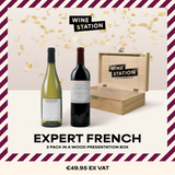 Expert French Wine Twin Pack IN BOUTIQUE WOODEN BOX!