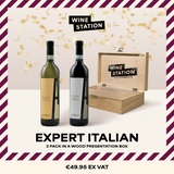 Expert Italian Wine Twin Pack IN BOUTIQUE WOODEN BOX!