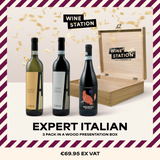 Expert Italian Wine 3-Pack IN BOUTIQUE WOODEN BOX!