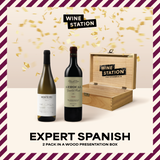 Expert Spanish Wine Twin Pack IN BOUTIQUE BRANDED WOODEN BOX!