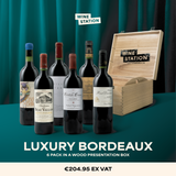 Luxury Bordeaux 6-Pack IN BOUTIQUE WOODEN BOX