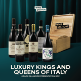 Luxury Kings & Queens of Italy 6-Pack IN BOUTIQUE BRANDED WOODEN BOX!