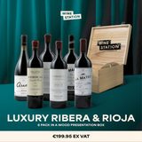 Luxury Rioja & Ribera Del Duero 6-Pack IN BOUTIQUE WOODEN BOX